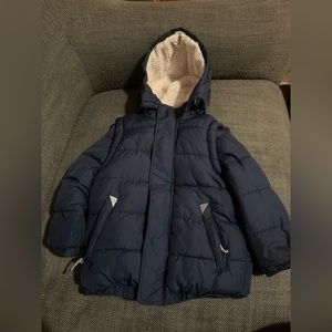 Toddler Boden winter coat - Navy blue, size 4/5